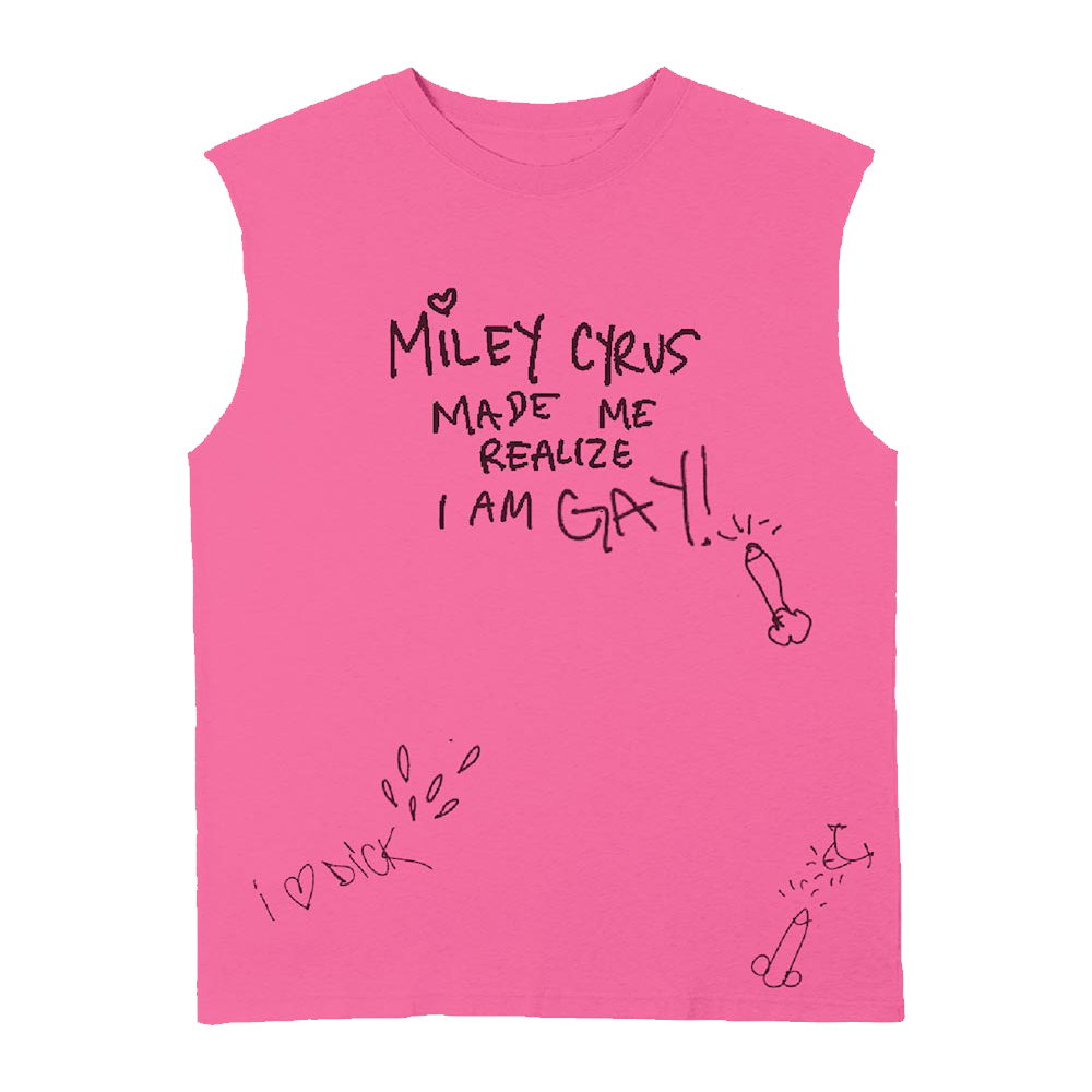 MILEY MADE ME GAY Muscle Tee