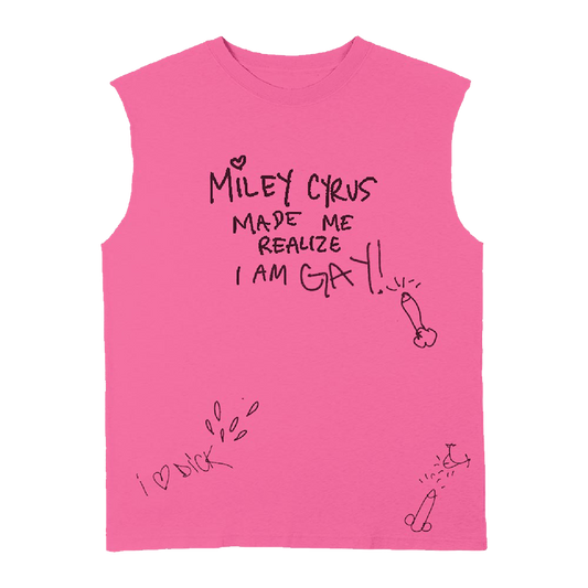 MILEY MADE ME GAY Muscle Tee
